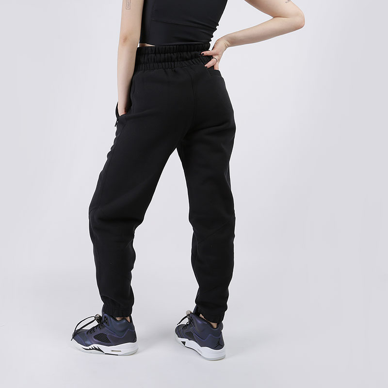 женские черные брюки Jordan Women's Fleece Trousers CQ6673-010 - цена, описание, фото 3